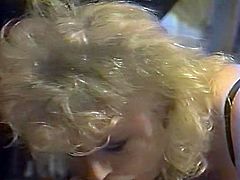 Curly haired lusty mommy in sexy black lingerie blows hard lollicock of her man greedily. Then enjoys getting her wet kitty pounded from behind.Watch that dirty fuck in The Classic porn sex clip!