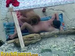 Watch these voyeur shots of lovely couples making out and getting naked at the beach. Some are chilling out while others are doing naughty things like giving head.