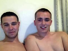 Two Str8 Boys Go Gay On Cam For Pay First Time