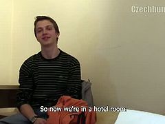 Czech Hunter brings you a hell of a free porn video where you can see how a horny gay twink is ready to have a great time and get nasty with his horny buddy.
