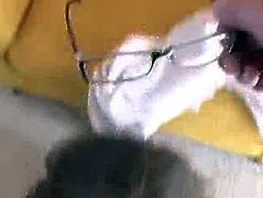 Busty Babe with Glasses gets a Creampie