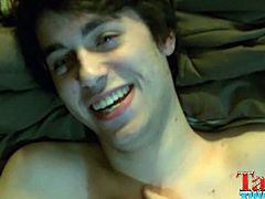 Tasty Twink brings you a hell of a free porn video where you can see how a horny twink sucks a hard rod of meat pov style while assuming very interesting poses.