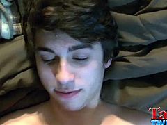 Tasty Twink brings you a hell of a free porn video where you can see how a horny twink sucks a hard rod of meat pov style while assuming very interesting poses.