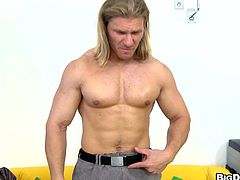 Masturbate as you watch this long haired boy, with a nice ass and a big prick, while he gets his asshole fucked hard by another homo guy.