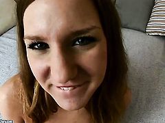 Blonde tries her hardest to give herself the greatest orgasm ever