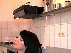 Blowjob and Fuck in the Kitchen