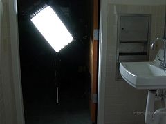 There was something really important on that usb stick, something that worth's all this trouble. Bonnie didn't minded her own business so now she ended up tied by her hands above a toilet. Yep, she's about to become a toilet slut and a lot of bad, kinky stuff will happen with her and her shaved, tight pussy!