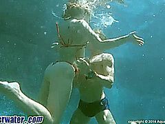 Brooke Wylde Sex underwater.