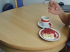 Here is great amateur video of Forget breakfast I want to suck cock