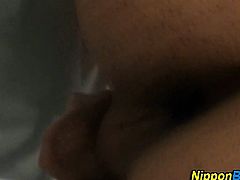 Japanese twink cums in solo
