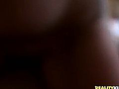 Brunette with smooth twat is not a whore but a porn star who loves to suck Romeo Prices worm