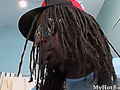 Ebony get Dick down
