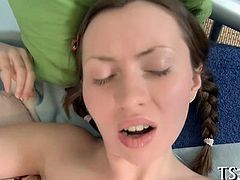 Attractive teen gal gets fucking surprise