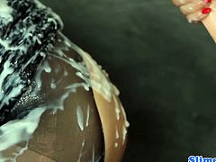 Slime Wave brings you a hell of a free porn video where you can see how Jenna Lovely and Samantha B get creamed together after playing lesbian bdsm games.