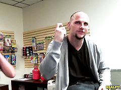 Blonde is good at boner sucking and loves it