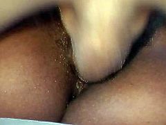 Watch this hot slutty ebony as she fucks her vagina with this black dick for this tube movie video.