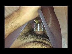 painful nocturnal erection in chastity