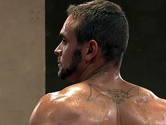 In this episode of Naked Kombat, Mitch and Brock are wrestling in the nude. The tough hunks fight and battle with each other, and their cock flop around everywhere. Who will win the first and be named the champion in gay wrestling?
