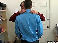 My Gay Boss brings you a hell of a free porn video where you can see how this Sexy twink gets assfucked hard in the storage room while assuming very hot positions.