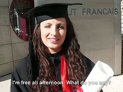 graduate girl sucks cock for cash