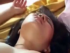 Young Asian Girl with cute Feet gets her Hole filled