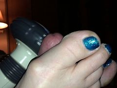 cum on toes