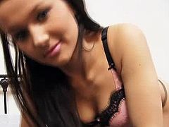 Sexy teen Princess Rio is so adorable but yet naughty as you can see here removing her sexy lingerie and started to show us her lovely titties, her best asset.