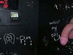 Raven haired bubble ass girl Jade Jantzen spreads her perfect buttocks and shows her tight shaved latin pussy before she gets banged by strangers through glory holes. Watch gloryhole slut do it.