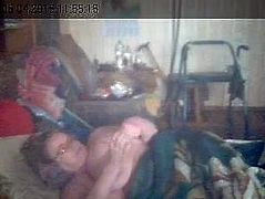 Laptop Cam - Granny In Bed