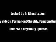 These femdom whore want to lock your cock with the chastity device! They love to bust balls and torture your dick like real femdom sluts do.Watch these horny babe talking about locking cock in chastity device.They are promising that they will let it out.Giving you their pink chastity device to lock your cock.