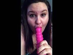 Ex sucking on her toy1