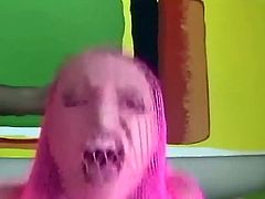 Lingerie Videos brings you a hell of a free porn video where you can see how this hot brunette in pink stockings gets dped very hard while assuming hot positions.