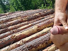 Woodpile Wanking
