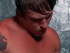Watch as these two hot jocks relieve some tension after the hard rough game, by engaging in some hardcore sex in a nice hot shower. Watch as these ripped stud slurp jizz and eat some ass in this sizzling sex scene.