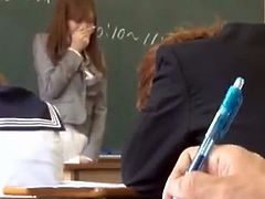 Obscene Thai professor Masturbates in Class in Front Of Her Students