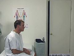 Handsome Josh Vonn gets more than a quick check from JJ Stone at the doctors office!