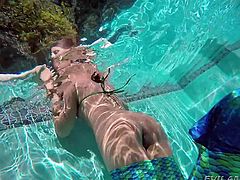 mermaid enjoying her underwater playtime @ anal acrobats #09