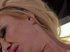 Brielle gets her legs tied to the ceiling, spreading wide and her Domina Chanel, is dominating her through many BDSM fun. Brutal brunette babe clamps her slave's tits and nipples, but she doesn't stop there. Horny Madame hosed her pussy and tickled her clitoris with toys. Maybe she'll whip her ass later!
