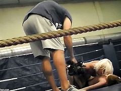 Blonde slut Sandra Seashell has some lesbian sex fantasies to be fulfilled with Leyla Peachbloom
