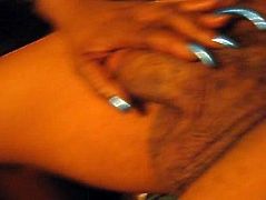 Long Blue Curved Fingernails Play with mans Dick pt 1