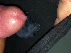 upclose jerkoff with slo-mo cum