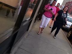 Decent big tits walkin