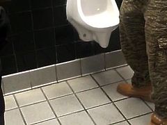 jerking together at urinals