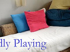 Idly playing