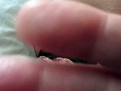 Fingering my Wife's sopping Cunt.