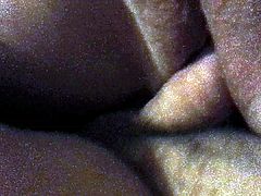 Licking the wife's freshly fucked creamy pussy