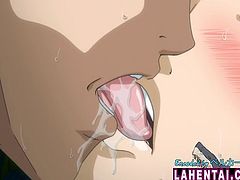 Hentai babe gets her wet pussy pumped deep