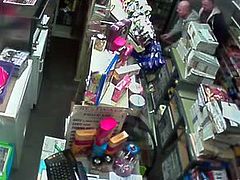 Str8 caught fucking on security camera in store