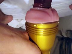 Fleshlight fucking on xtc till i cum so hard