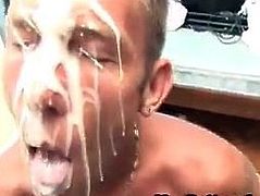 Hardcore Bareback with Nasty Facial Cumshots, passionate cumshot barebacked fuck with full sperm in tight ass so horny with no protection cumshots swallow sperm blust in the face of this horny awesome partner.